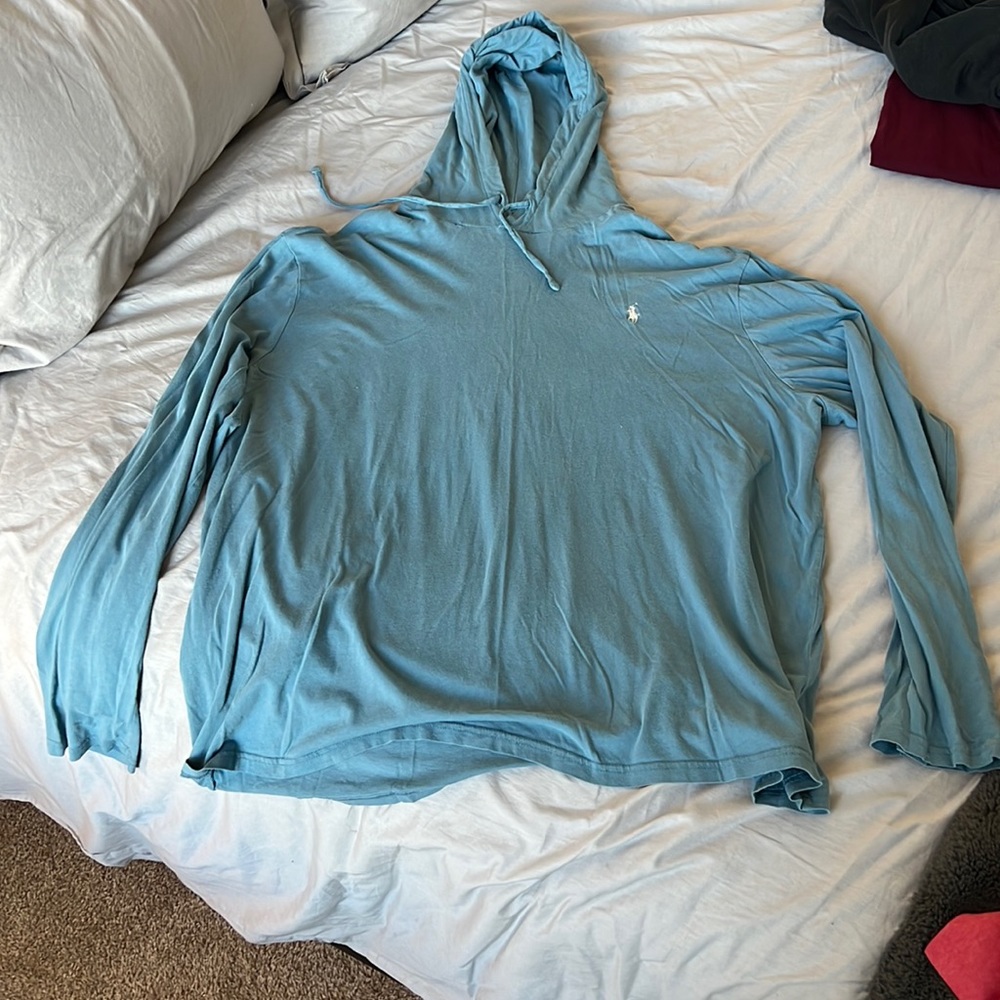 Polo Ralph Lauren XXL Blue Lightweight Hoodie